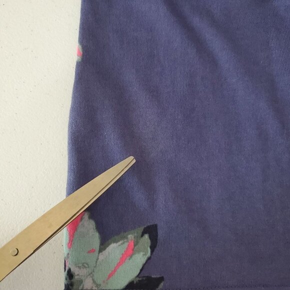 Joules‎ 2 Purple Floral Knit Short Sleeve Dress - Picture 8 of 9